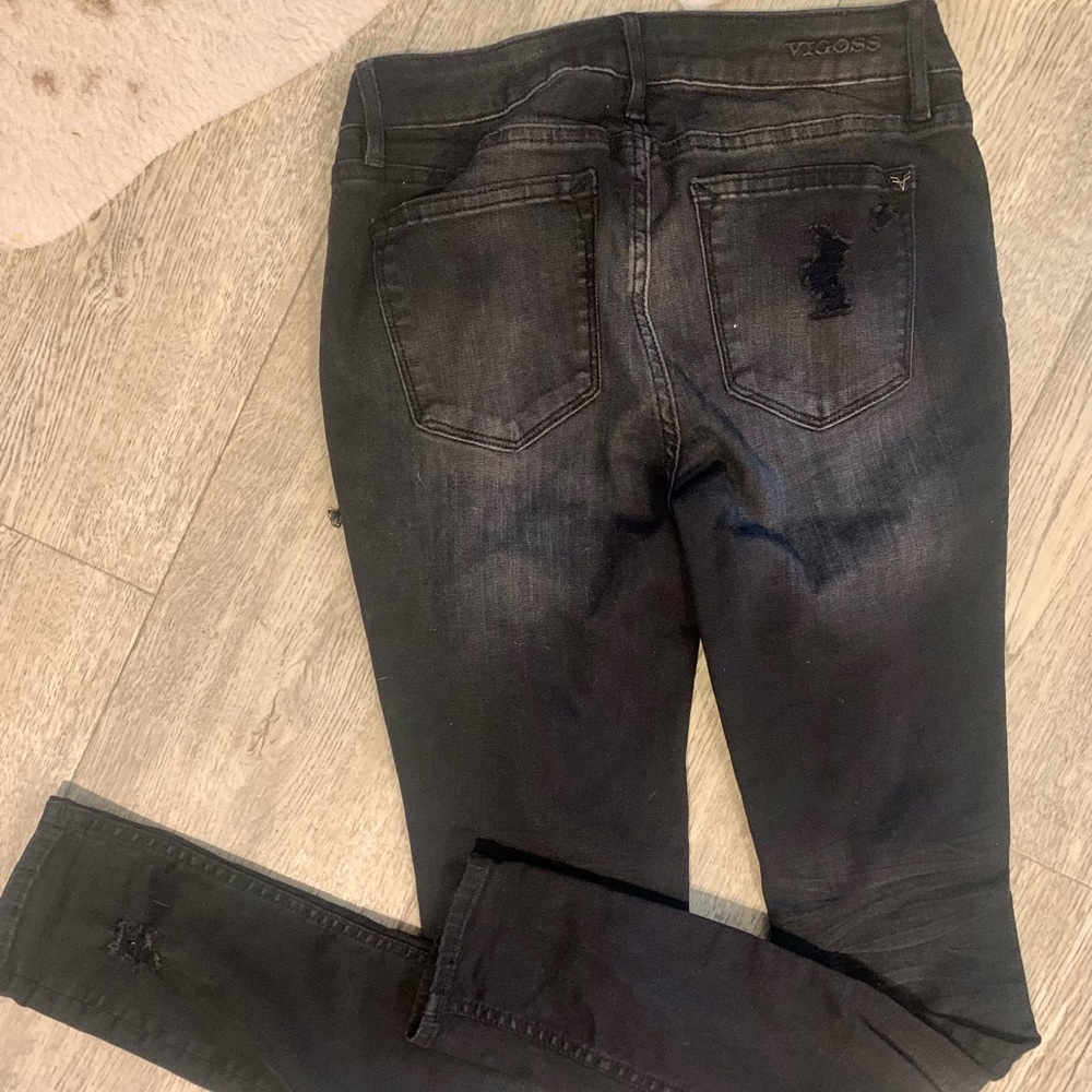 Vigoss black distressed jagger skinny Jean 🖤👻